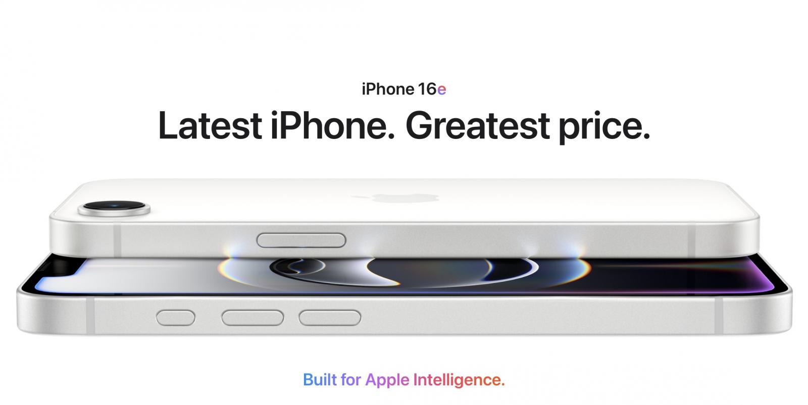 Смартфон Apple iPhone 16e 128Gb White (без RuStore) купить в Уфе